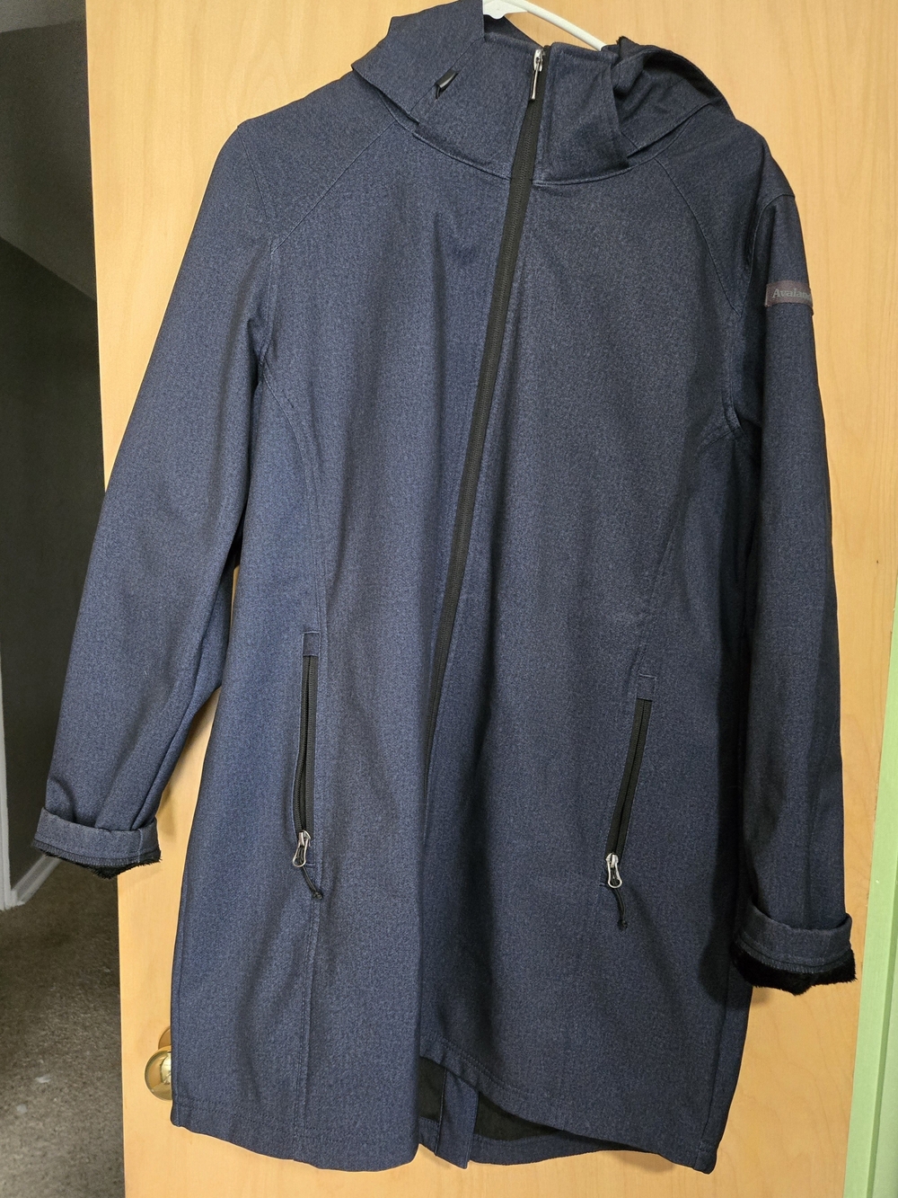 Avalanche Women's  Hooded Jacket - Lightweight Casual Coat Pretty Blue Grey.